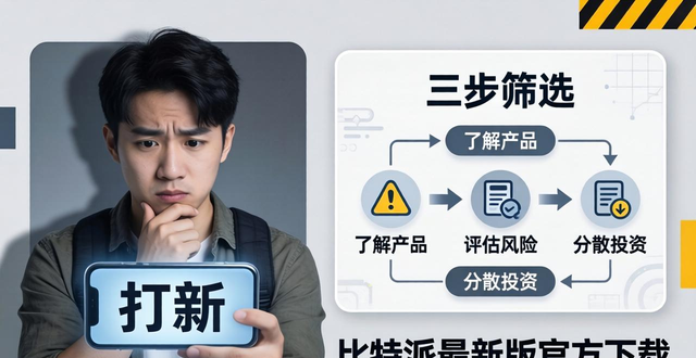 比特派最新版官方下载后：三步筛选投资项目避坑指南