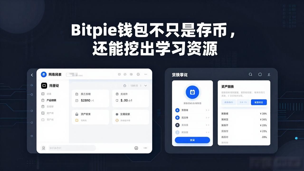 Bitpie钱包不只是存币,还能挖出学习资源