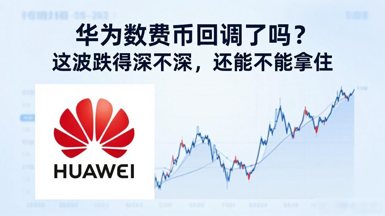 华为数字货币回调了吗？这波跌得深不深，还能不能拿住