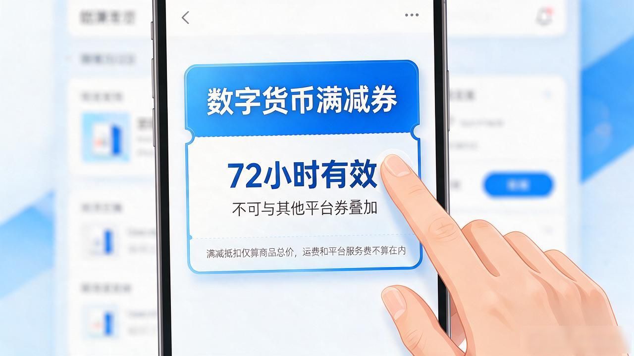数字货币满减券看着简单，实际用明白的人不多，我把规则全捋了一遍