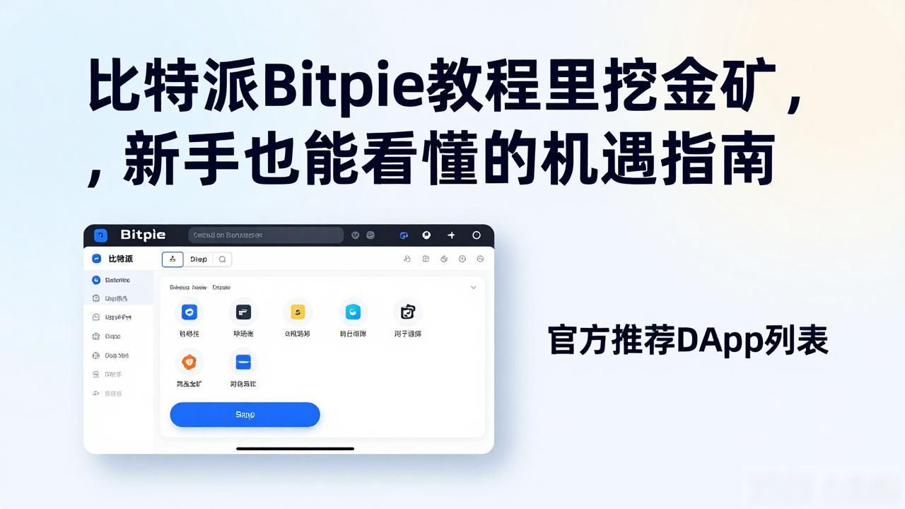 比特派Bitpie教程里挖金矿,新手也能看懂的机遇指南