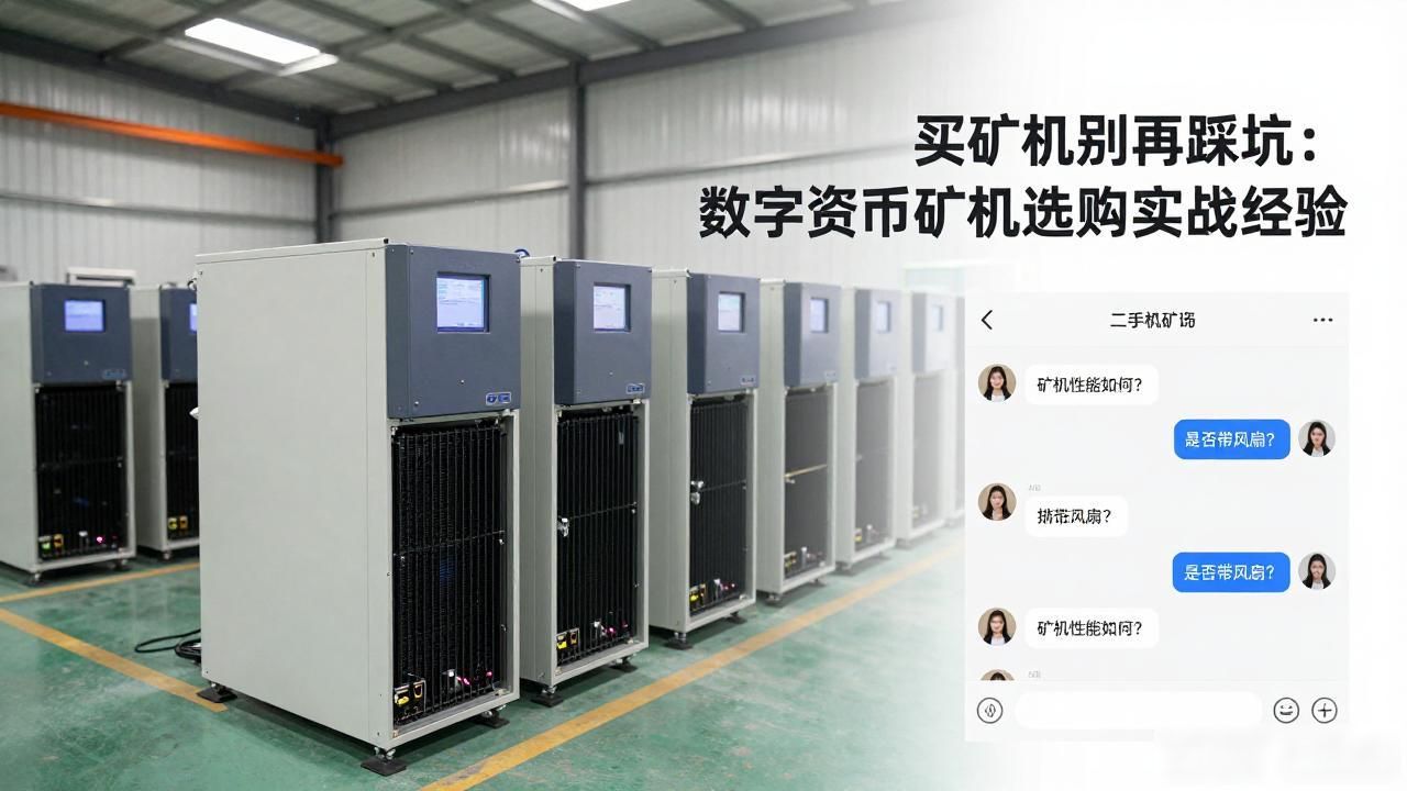 买矿机别再踩坑：数字货币矿机选购实战经验