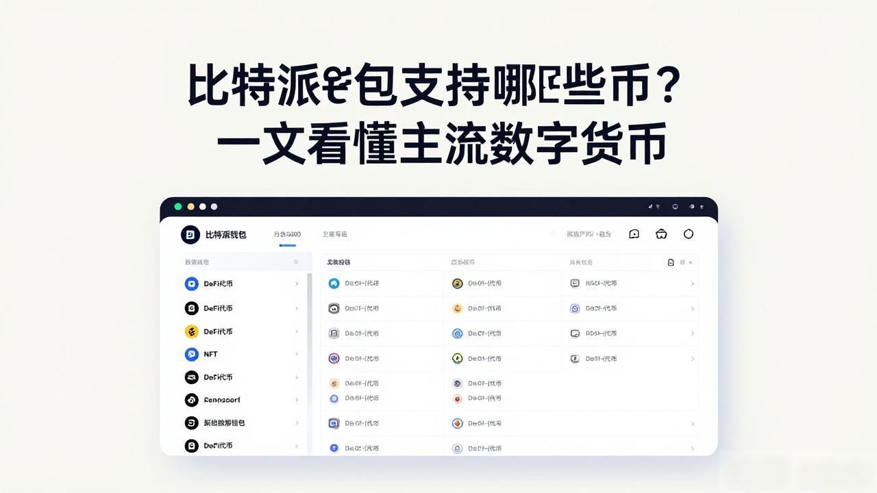 比特派钱包支持哪些币?一文看懂主流数字货币
