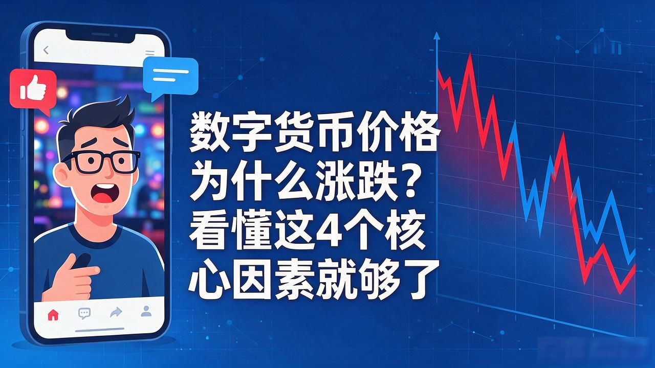 数字货币价格为什么涨跌?看懂这4个核心因素就够了