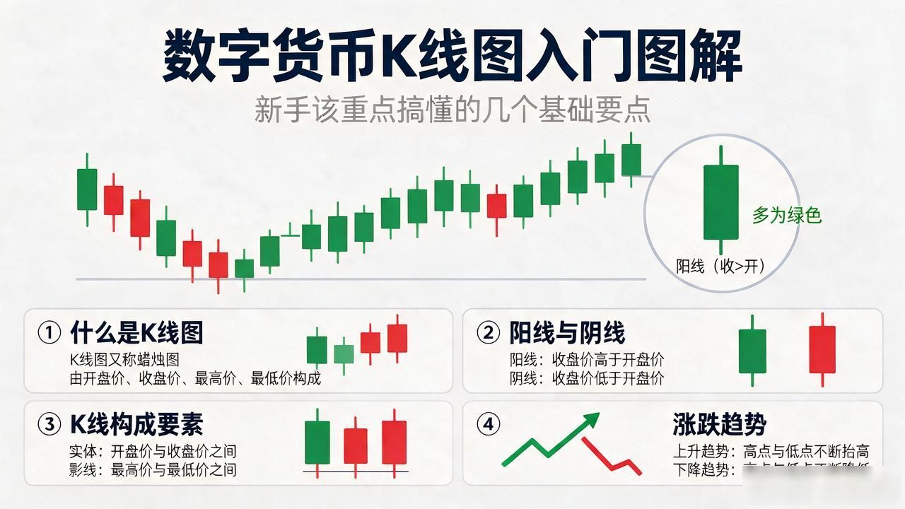 数字货币K线图入门图解：新手该重点搞懂的几个基础要点