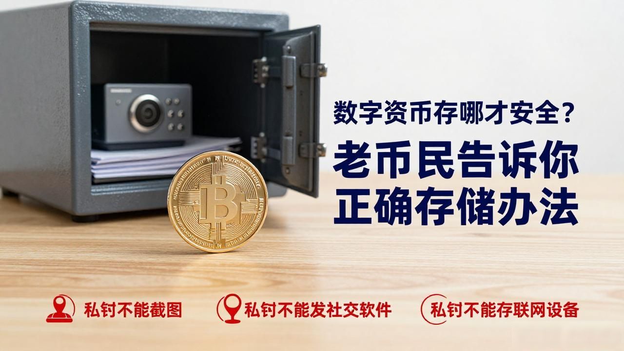 数字货币存哪才安全？老币民告诉你正确存储办法