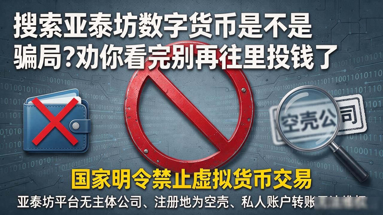 搜索亚泰坊数字货币是不是骗局?劝你看完别再往里投钱了