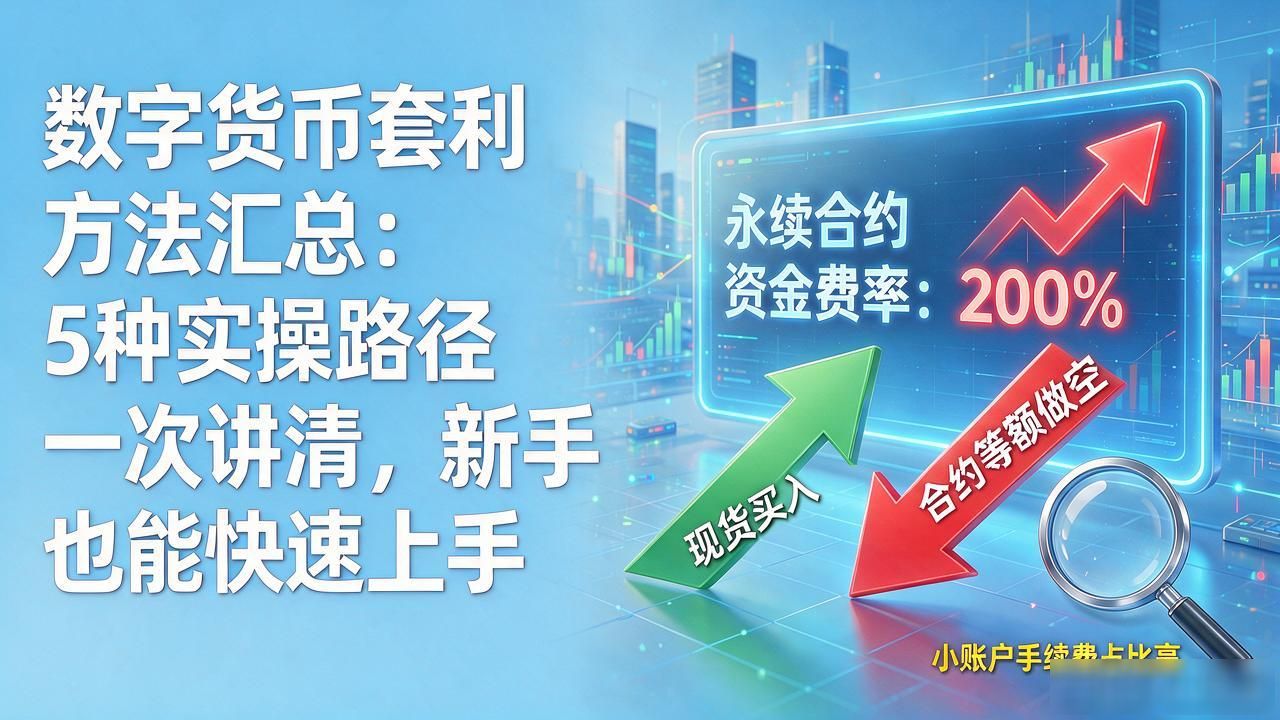 数字货币套利方法汇总：5种实操路径一次讲清，新手也能快速上手