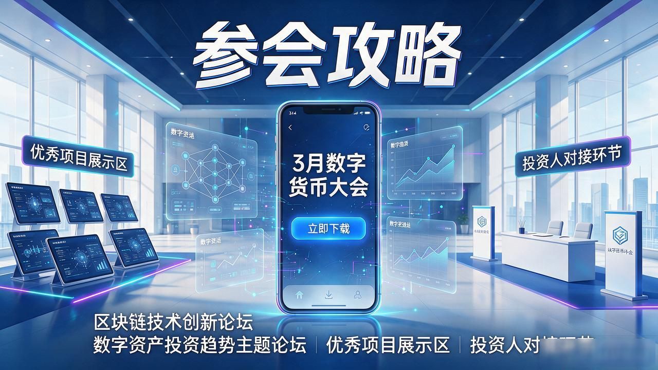3月数字货币大会APP下载入口 区块链峰会参会攻略