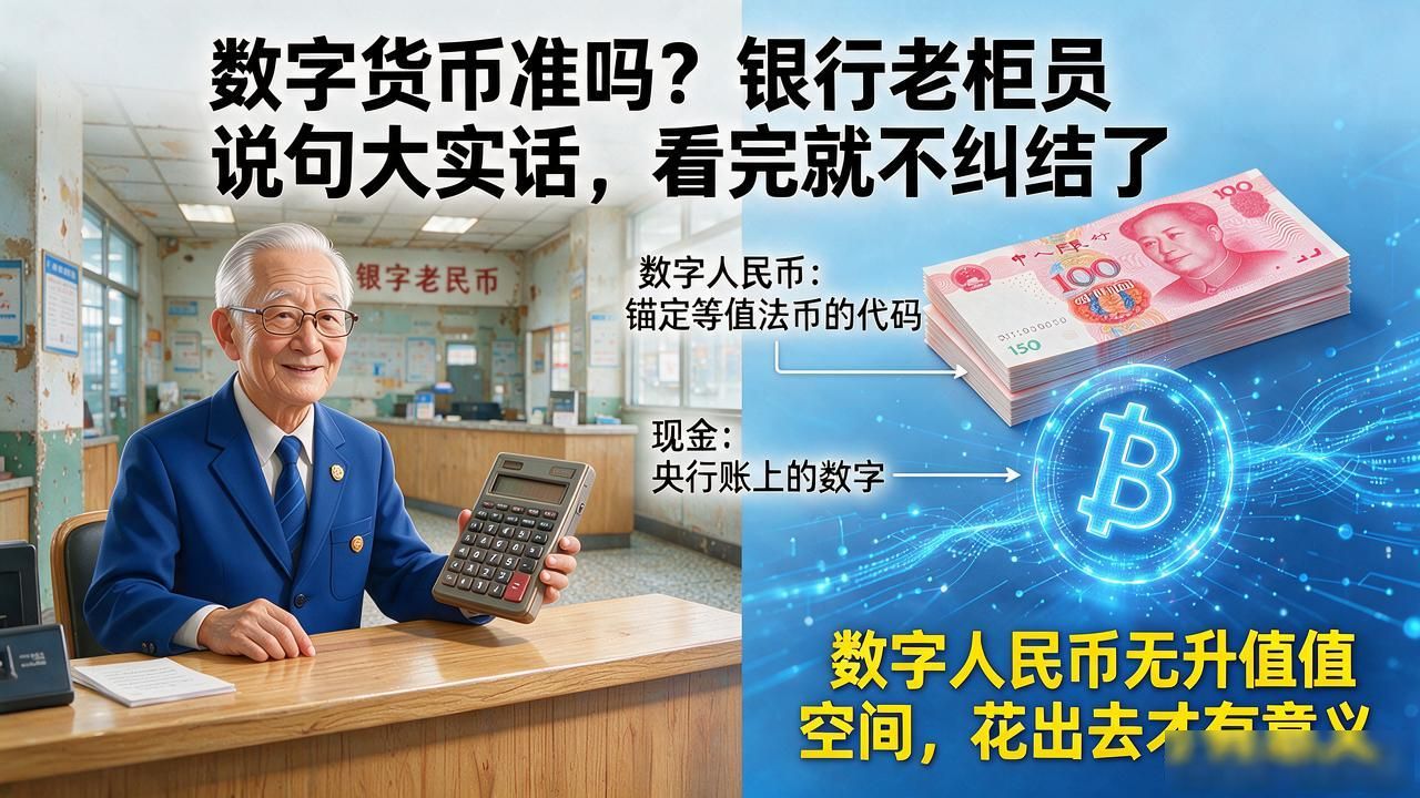 数字货币准吗？银行老柜员说句大实话，看完就不纠结了