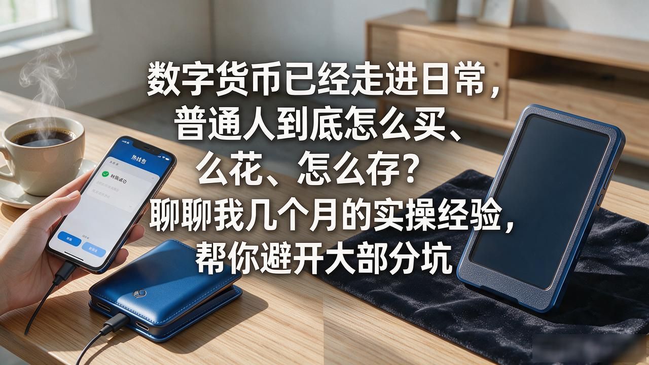 数字货币已经走进日常，普通人到底怎么买、怎么花、怎么存？聊聊我几个月的实操经验，帮你避开大部分坑。