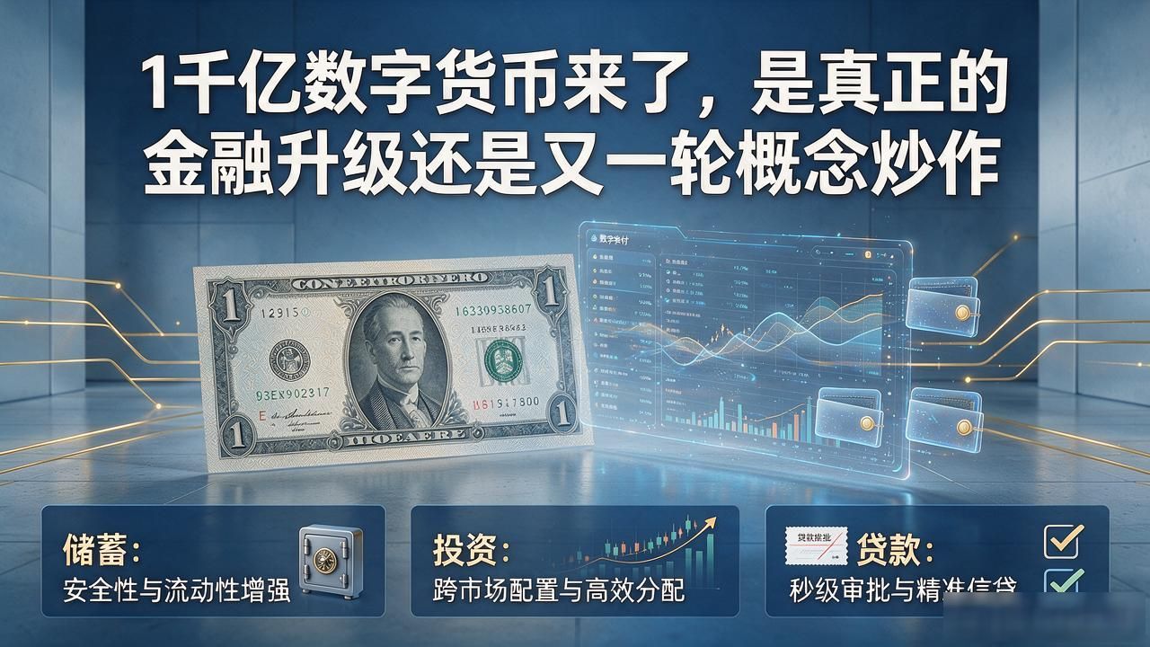 1千亿数字货币来了,是真正的金融升级还是又一轮概念炒作