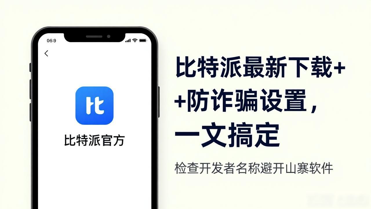 比特派最新下载+防诈骗设置，一文搞定