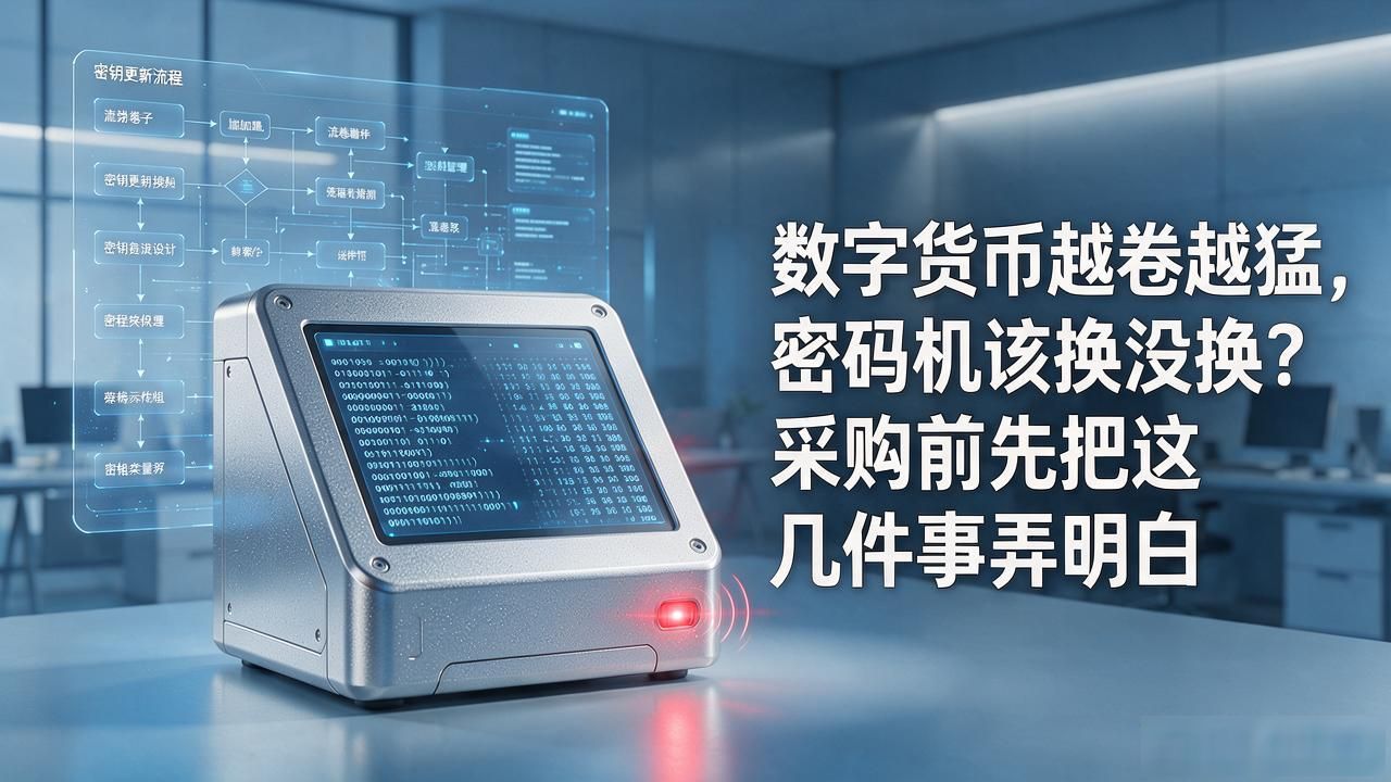 数字货币越卷越猛,密码机该换没换?采购前先把这几件事弄明白