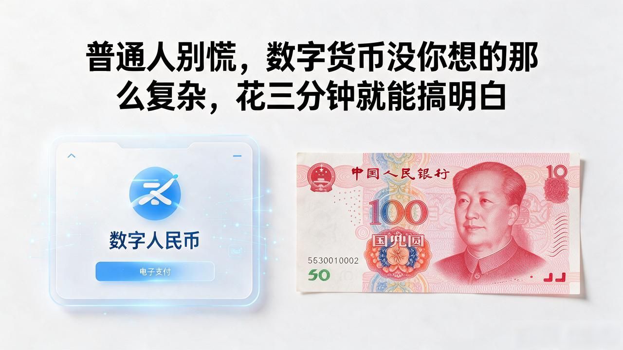 普通人别慌,数字货币没你想的那么复杂,花三分钟就能搞明白