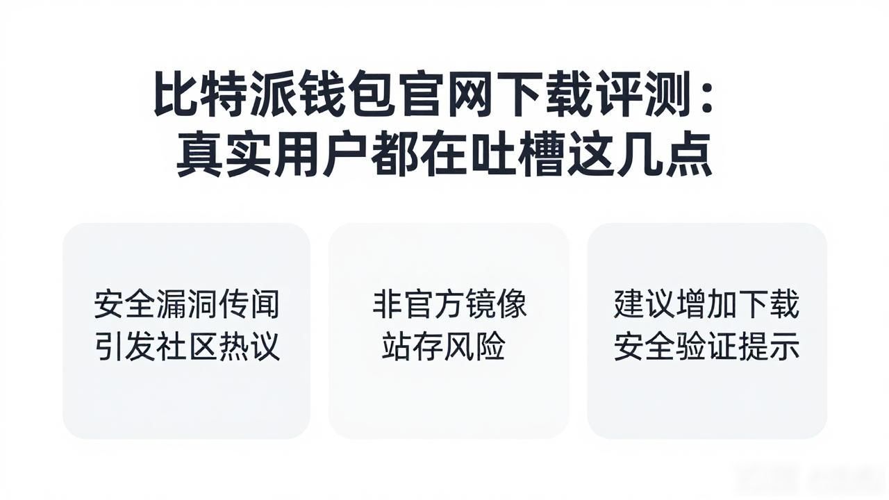 比特派钱包官网下载评测:真实用户都在吐槽这几点