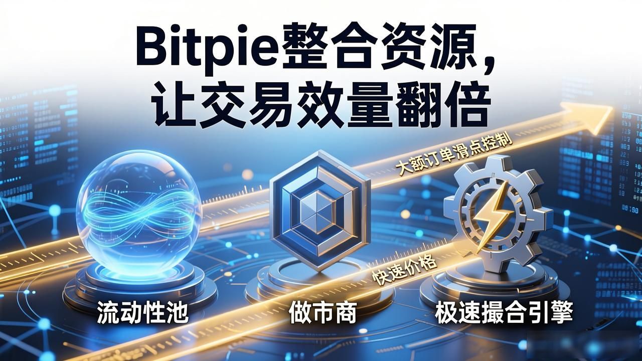 Bitpie整合资源,让交易效率翻倍