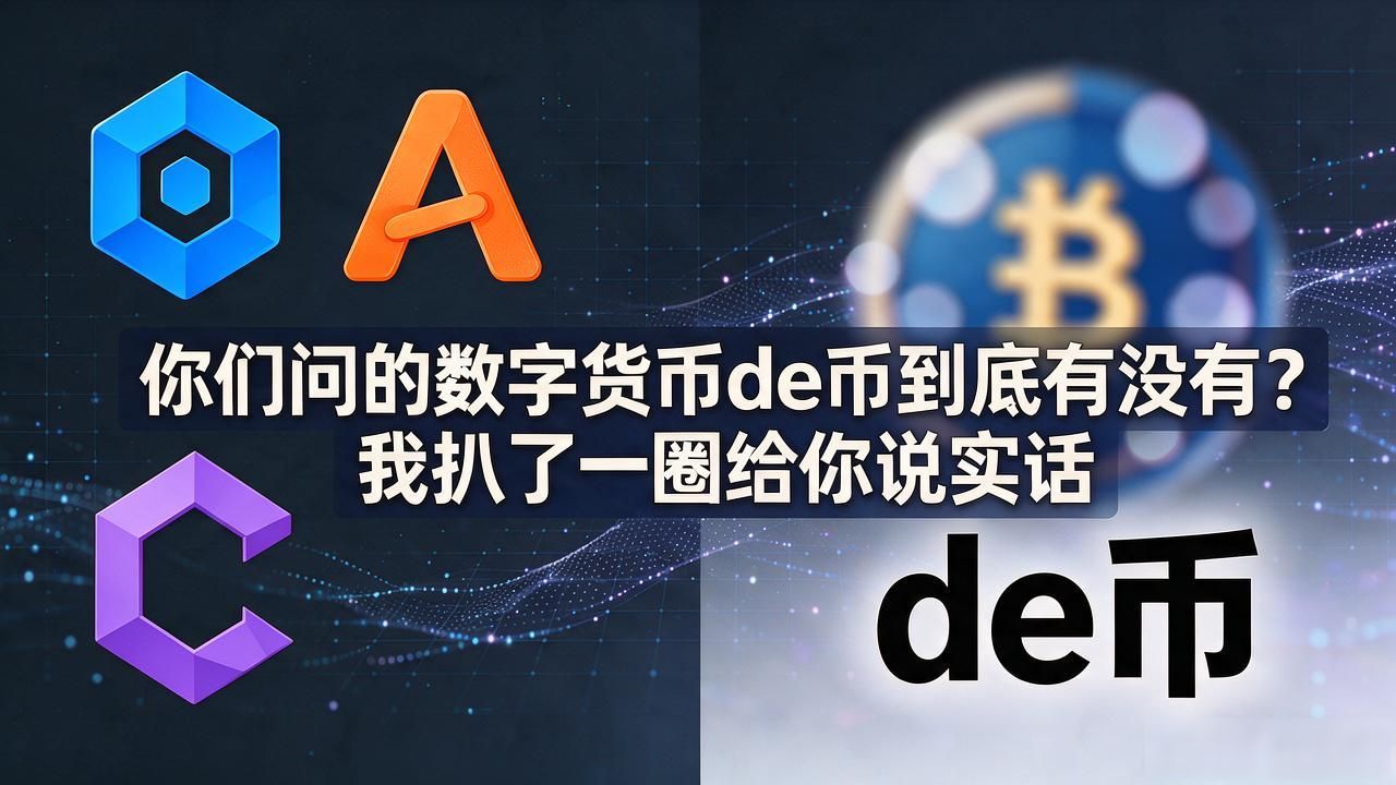 你们问的数字货币de币到底有没有?我扒了一圈给你说实话