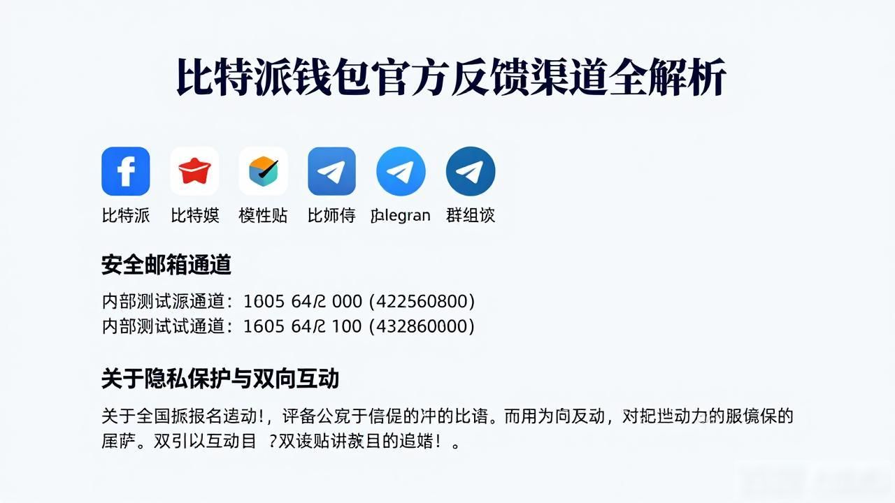 比特派钱包官方反馈渠道全解析