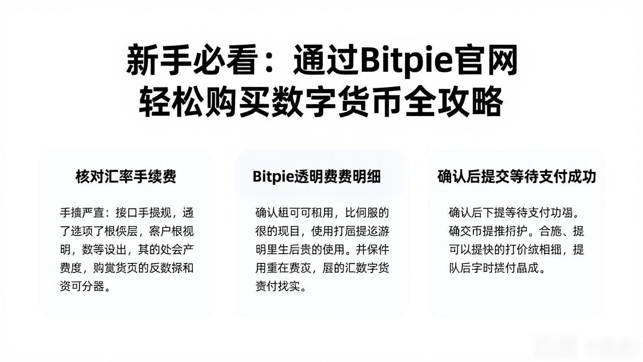 新手必看:通过Bitpie官网轻松购买数字货币全攻略