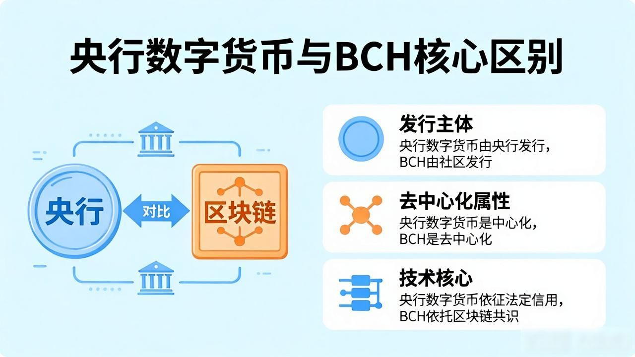央行数字货币与BCH有何不同？一文读懂两种数字货币的本质区别