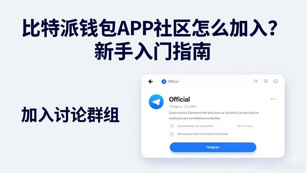 比特派钱包APP社区怎么加入?新手入门指南