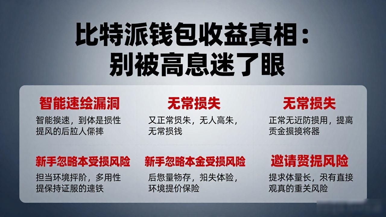 比特派钱包收益真相:别被高息迷了眼