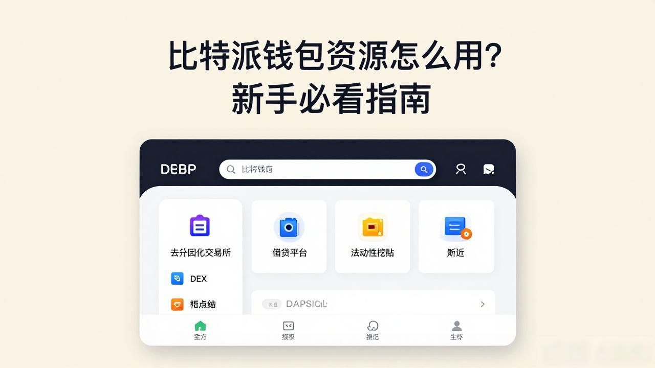比特派钱包资源怎么用?新手必看指南