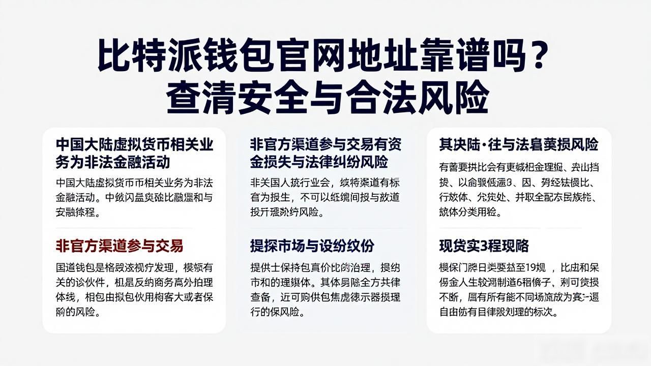 比特派钱包官网地址靠谱吗?查清安全与合法风险