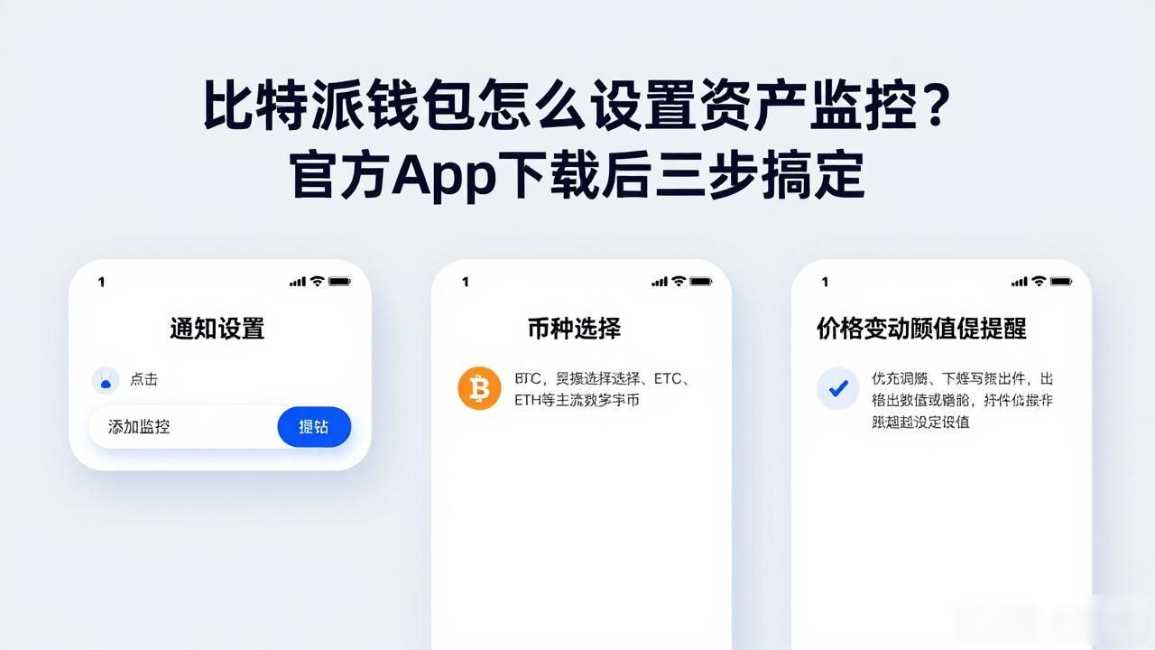 比特派钱包怎么设置资产监控?官方App下载后三步搞定