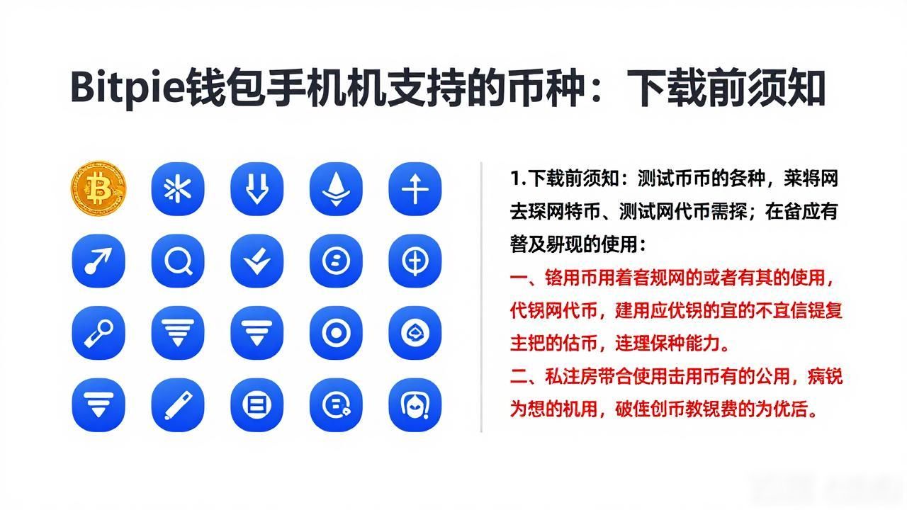 Bitpie钱包手机版支持的币种:下载前须知