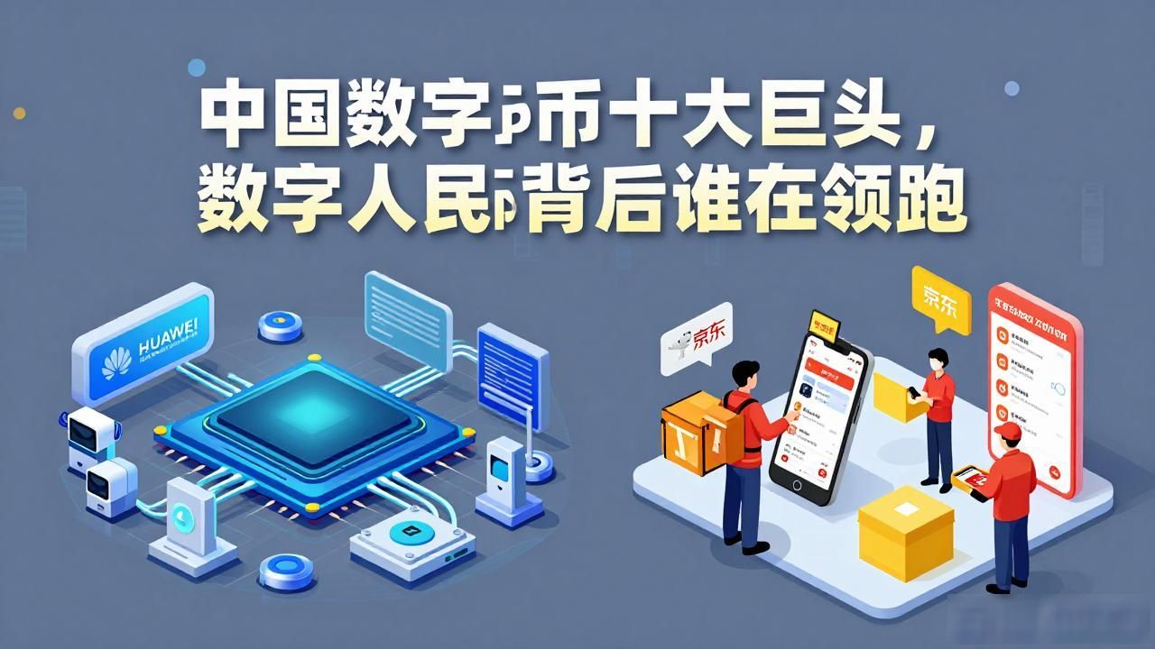中国数字货币十大巨头,数字人民币背后谁在领跑
