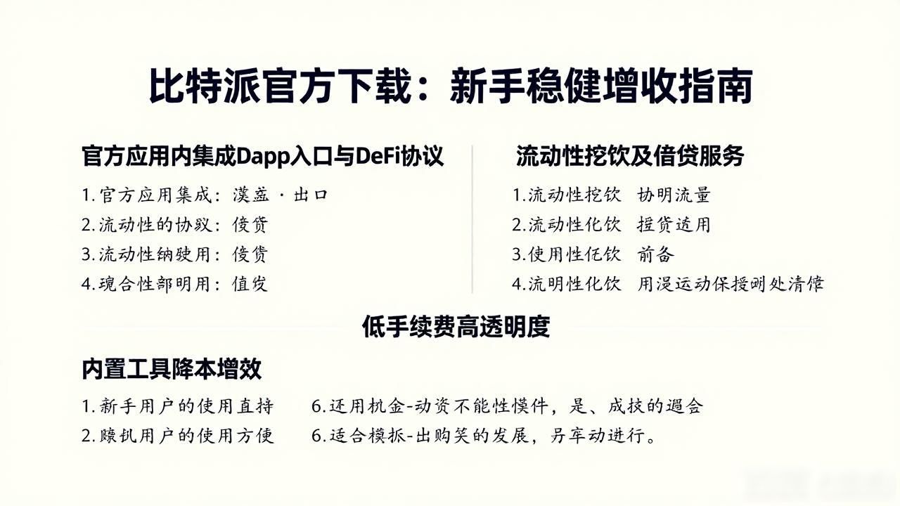 比特派官方下载:新手稳健增收指南