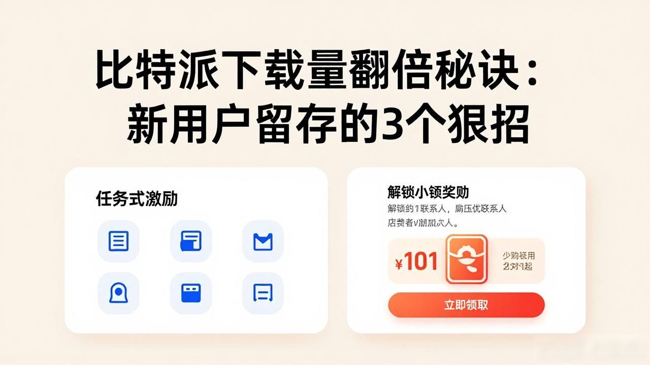 比特派下载量翻倍秘诀:新用户留存的3个狠招
