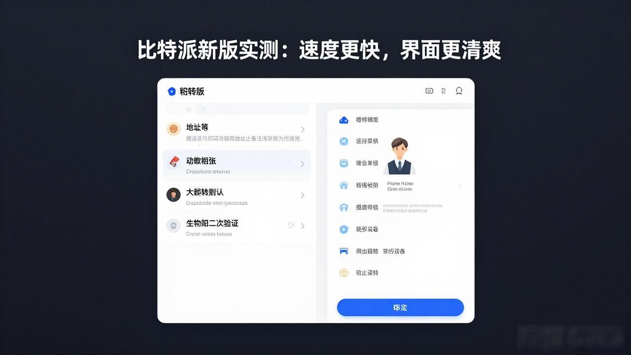 比特派新版实测:速度更快,界面更清爽