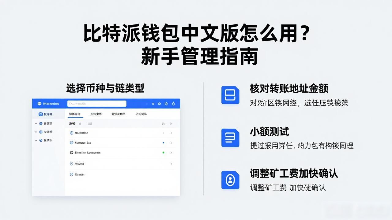 比特派钱包中文版怎么用?新手管理指南