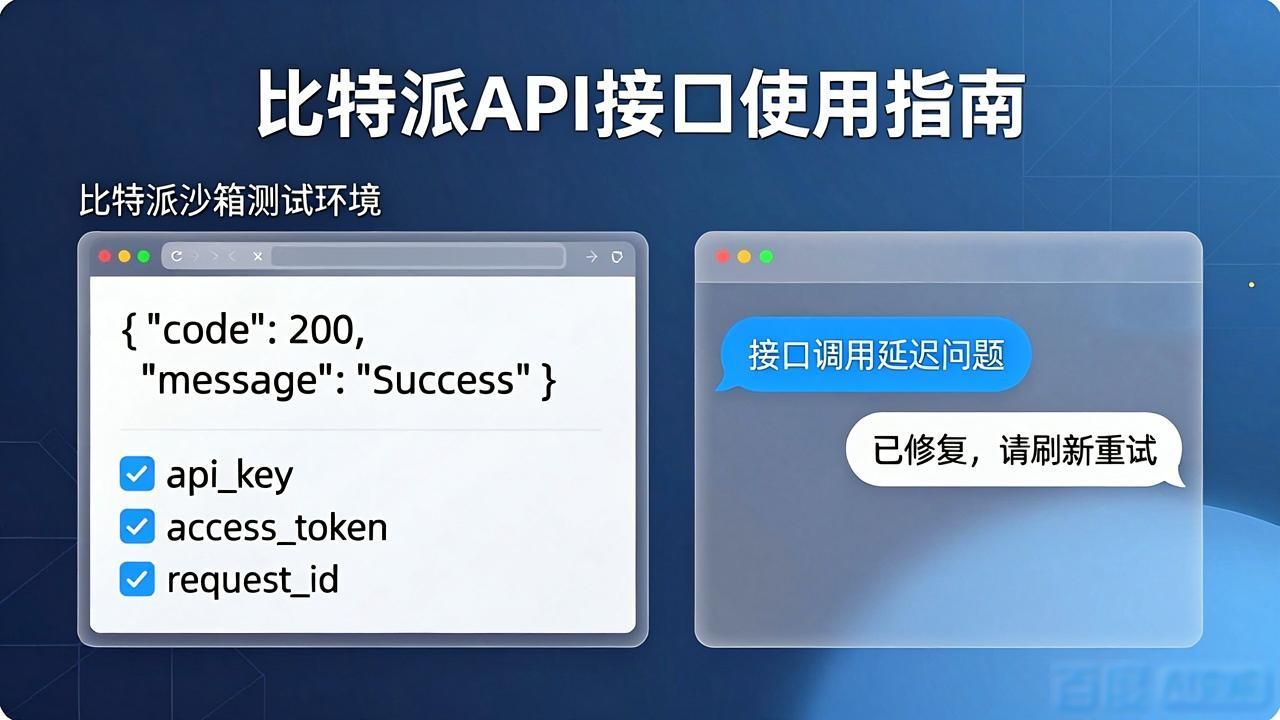比特派API接口怎么用?开发者文档与支持全解析