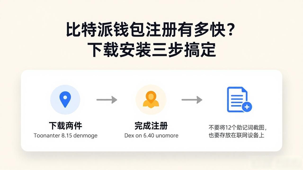 比特派钱包注册有多快?下载安装三步搞定