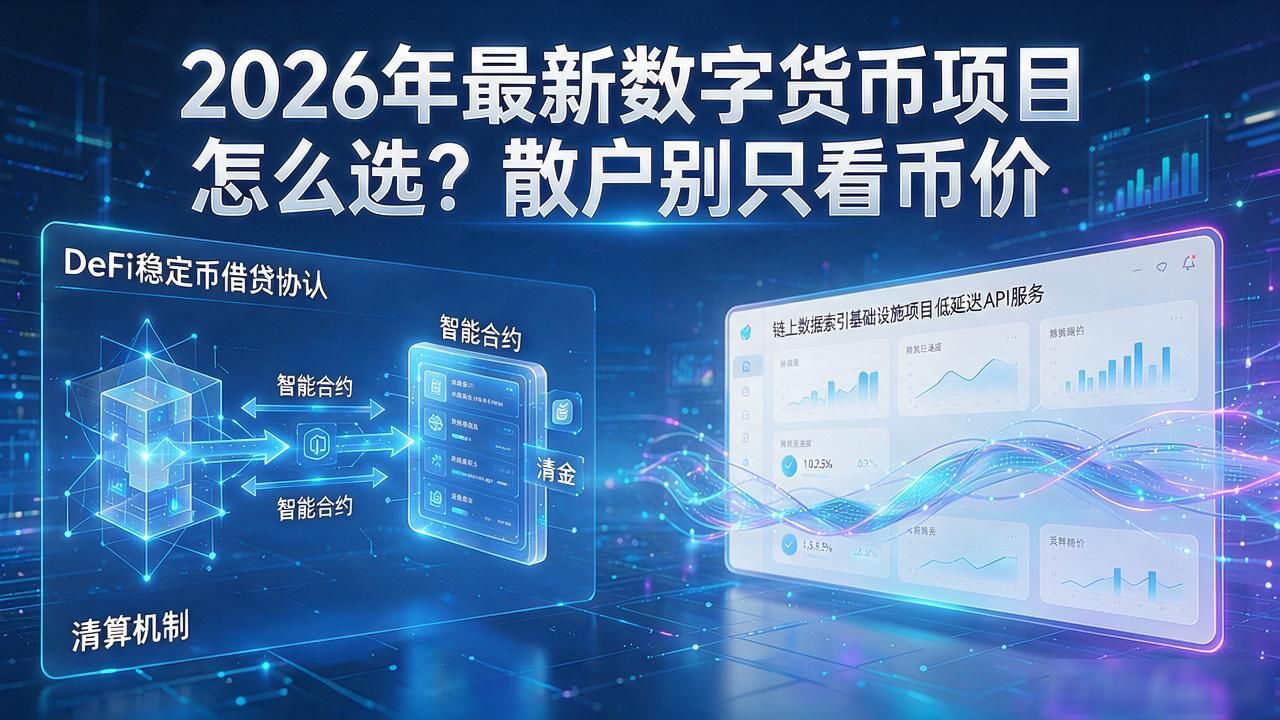 2026年最新数字货币项目怎么选?散户别只看币价