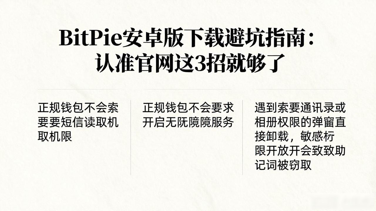 BitPie安卓版下载避坑指南:认准官网这3招就够了